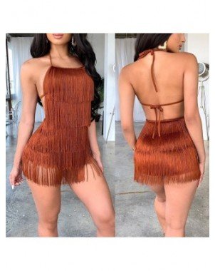 Seksuali apranga-Naktinukai-Tobinoone Tassel Summer Dresses