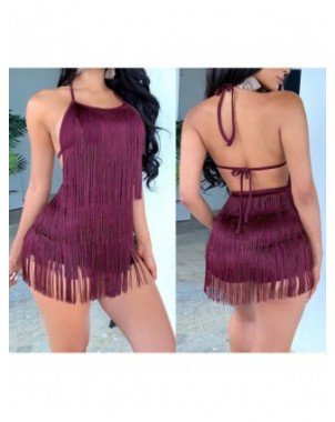 Seksuali apranga-Naktinukai-Tobinoone Tassel Summer Dresses