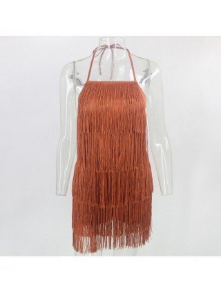 Seksuali apranga-Naktinukai-Tobinoone Tassel Summer Dresses
