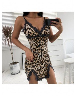 Seksuali apranga-Naktinukai-Summer Silk lingerie Nightdress