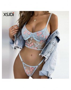 Seksuali apranga-Apatinis trikotažas-Woman Sexy Embroidered Bra