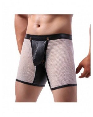 Seksuali apranga-Vyrams-Men Leggings Shorts Lingerie Mesh