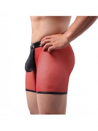 Seksuali apranga-Vyrams-Men Leggings Shorts Lingerie Mesh