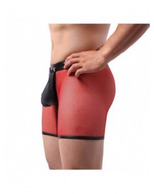 Seksuali apranga-Vyrams-Men Leggings Shorts Lingerie Mesh