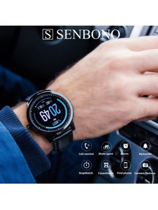 Išmanioji elektronika-Išmanieji laikrodžiai-SENBONO 2023 Smart Watch Vandeniui atsparus sporto
