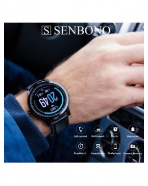 Išmanioji elektronika-Išmanieji laikrodžiai-SENBONO 2023 Smart Watch Vandeniui atsparus sporto
