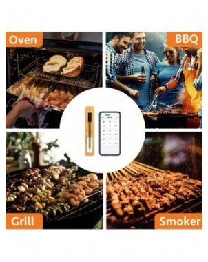 Kitchen-Bakeware-Intelligent BBQ Thermometer Bluetooth Digital