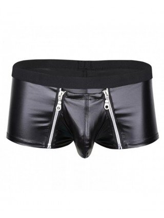 Seksuali apranga-Vyrams-Mens Sexy Leather Lingerie Open Crotch