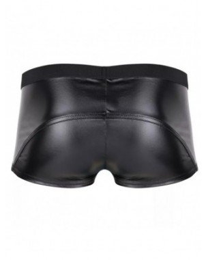 Seksuali apranga-Vyrams-Mens Sexy Leather Lingerie Open Crotch