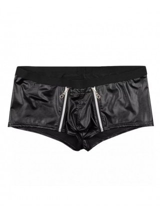 Seksuali apranga-Vyrams-Mens Sexy Leather Lingerie Open Crotch