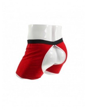 Seksuali apranga-Vyrams-Pūkuotas kamuolys dekoras Boxer šortai Velvet Crotchless apatinis