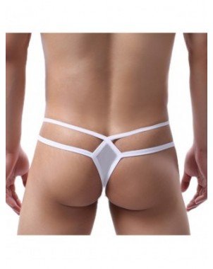 Seksuali apranga-Vyrams-Ice Silk Men Sexy Thongs Underwear Men