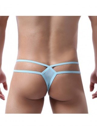 Seksuali apranga-Vyrams-Ice Silk Men Sexy Thongs Underwear Men