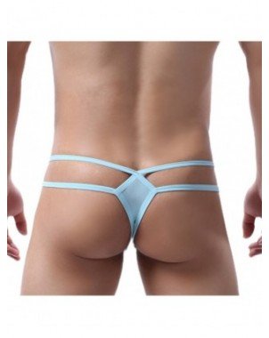 Seksuali apranga-Vyrams-Ice Silk Men Sexy Thongs Underwear Men