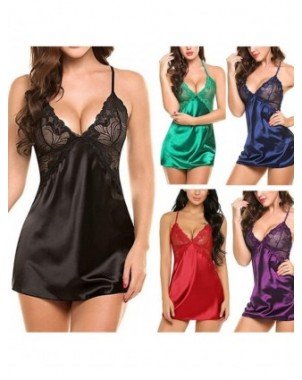 Seksuali apranga-Chalatai-Sexy Nightdress Lingerie Set Lace