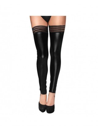 Seksuali apranga-Kojinės-Sexy Women PU Leather Stockings Over