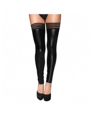 Seksuali apranga-Kojinės-Sexy Women PU Leather Stockings Over