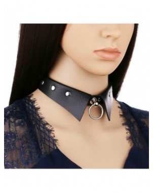 BDSM-Antkakliai-Black Collar Choker Necklace Gothic Fashion