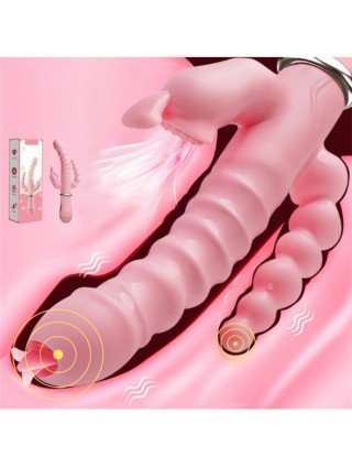 Vibratoriai, Dildo-Dvigubi – klitoriniai-Rabbit G Spot Dildo