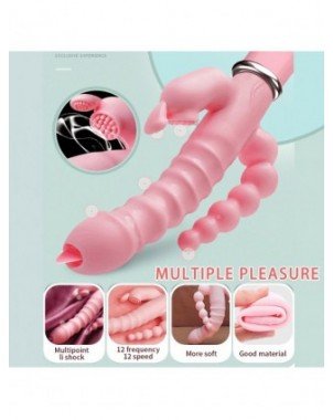 Vibratoriai, Dildo-Dvigubi – klitoriniai-Rabbit G Spot Dildo