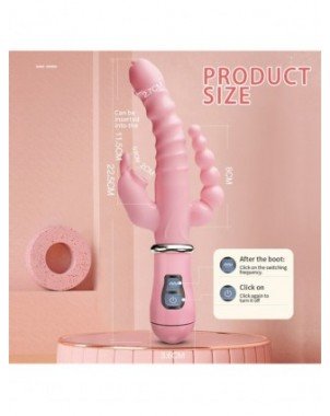 Vibratoriai, Dildo-Dvigubi – klitoriniai-Rabbit G Spot Dildo
