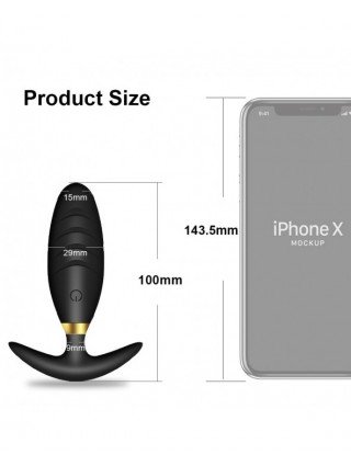 Vibratoriai, Dildo-Išmanieji-Remote Control Anal Plug Bead