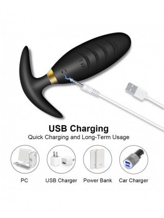 Vibratoriai, Dildo-Išmanieji-Remote Control Anal Plug Bead