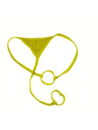 Seksuali apranga-Vyrams-Seksualus vyrų varpos žiedo apatinis trikotažas G-string varpos skylė