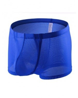 Prekės suaugusiems 18+-Seksuali apranga-Vyrams apatiniai drabužiai Boxer Sexy Sheer apatinės