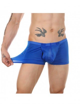Prekės suaugusiems 18+-Seksuali apranga-Vyrams apatiniai drabužiai Boxer Sexy Sheer apatinės