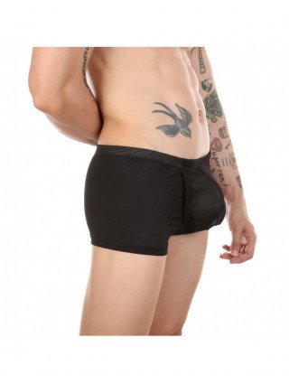 Prekės suaugusiems 18+-Seksuali apranga-Vyrams apatiniai drabužiai Boxer Sexy Sheer apatinės