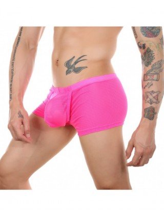 Prekės suaugusiems 18+-Seksuali apranga-Vyrams apatiniai drabužiai Boxer Sexy Sheer apatinės