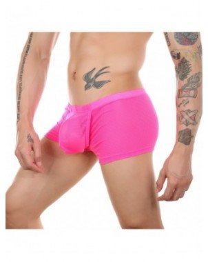 Prekės suaugusiems 18+-Seksuali apranga-Vyrams apatiniai drabužiai Boxer Sexy Sheer apatinės
