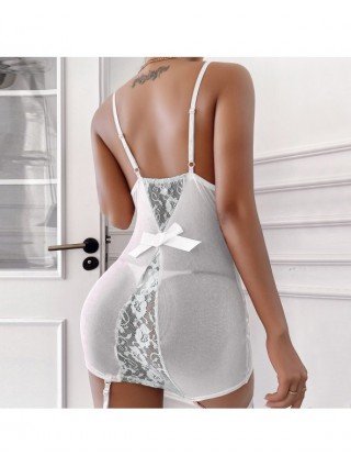 Seksuali apranga-Apatinis trikotažas-Sexy Lace nightdress