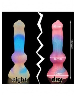 Vibratoriai, Dildo-Tikroviški-Super soft Luminous Penis Dildo