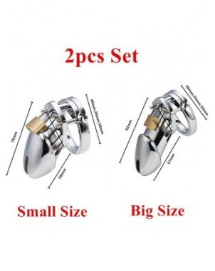 BDSM-Įvairūs-40/45/50mm Male Chastity Device Cock Cage Dildo
