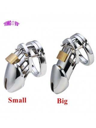 BDSM-Įvairūs-40/45/50mm Male Chastity Device Cock Cage Dildo