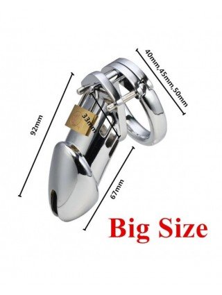 BDSM-Įvairūs-40/45/50mm Male Chastity Device Cock Cage Dildo