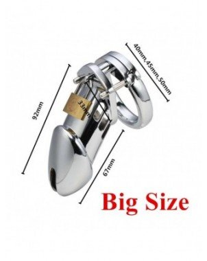 BDSM-Įvairūs-40/45/50mm Male Chastity Device Cock Cage Dildo