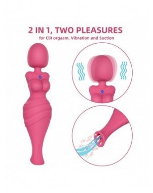 Vibratoriai, Dildo-Pulsatoriai-"Vasana 2 in 1 Goddess" galingi "Av" vibratoriai "Wand Clit