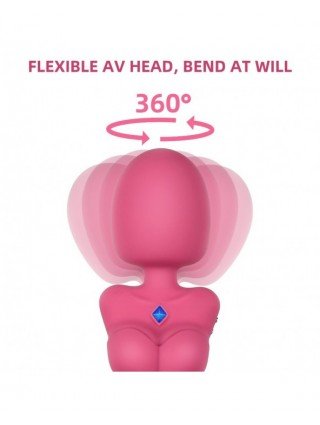 Vibratoriai, Dildo-Pulsatoriai-"Vasana 2 in 1 Goddess" galingi "Av" vibratoriai "Wand Clit