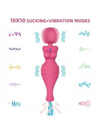 Vibratoriai, Dildo-Pulsatoriai-"Vasana 2 in 1 Goddess" galingi "Av" vibratoriai "Wand Clit