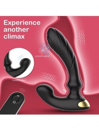 Analiniai žaisliukai-Prostatos masažuokliai-Silikoninis nuotolinis analinis vibratorius vyrams