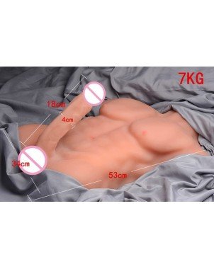 Sekso lėlės-Tikroviškos-Silicone Male Body Sex Doll Big Long