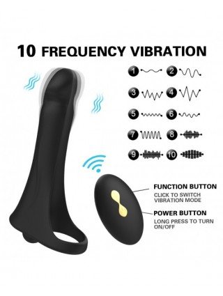 Masturbaciniai, Pompos-Penio žiedai-Double Penetration Vibrator