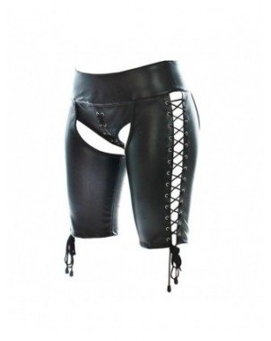 Seksuali apranga-Apatinis trikotažas-Women PU Leather Boxer
