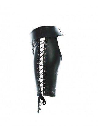 Seksuali apranga-Apatinis trikotažas-Women PU Leather Boxer