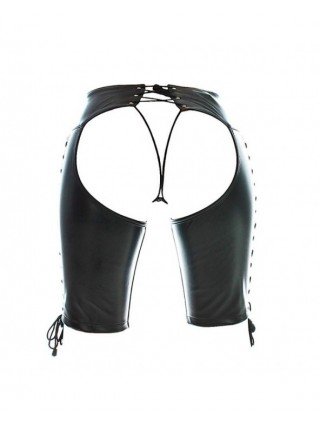 Seksuali apranga-Apatinis trikotažas-Women PU Leather Boxer