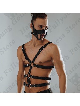 Pu Leather Harness Men Fetish Clothing Underwear