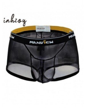 Seksuali apranga-Vyrams-Men's Sexy Mesh Boxer Briefs Shorts